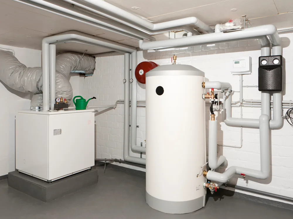 Heizungsanlage im Technikraum